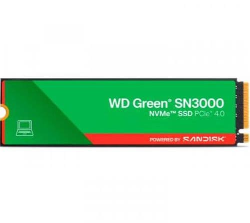 Disco Solido SSD M.2 WD 500GB Green SN3000 5000MB/s PCI-e Gen4
