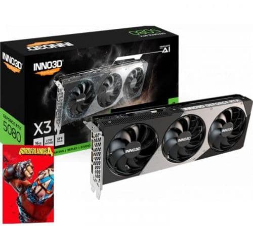 Placa de Video INNO3D GeForce RTX 5080 16GB GDDR7 X3