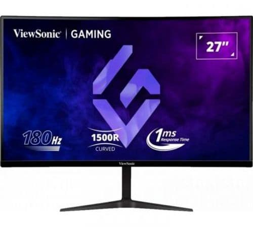 Monitor Gamer ViewSonic VX2718-2KPC-MHD 27" Curvo QHD 1440p VA 180Hz 1500R FreeSync Premium Pro Parlantes Internos