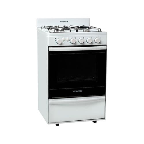 Cocina A Gas 55CM 4H Volcan 87643VM Blanco