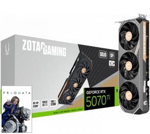 Placa de Video Zotac GeForce RTX 5070 Ti 16GB GDDR7 SOLID SFF OC