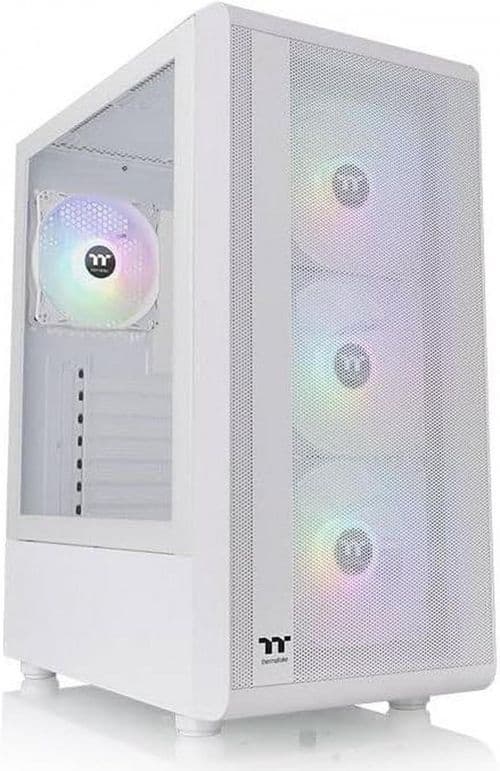 Gabinete Thermaltake S200 Plus Tg Argb Snow White Tempered Glass