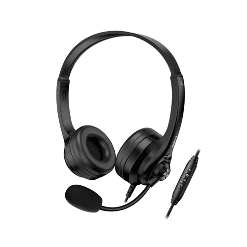 Auricular + Mic Headset Genius Hs-235u Usb A+c Black