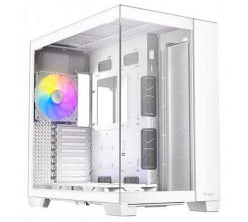 Gabinete Antec C8 ARGB White 2x160mm Reverse Fans + 1x140mm ARGB Fan Vidrio Templado 270° Dual Chamber USB-C