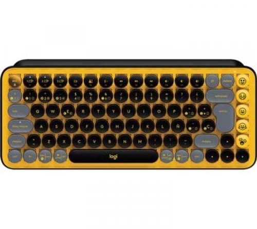 Teclado Mecanico Logitech POP Blast Yellow Bluetooth 5.1 Iluminacion LED Bateria hasta 36 meses Windows/MAC