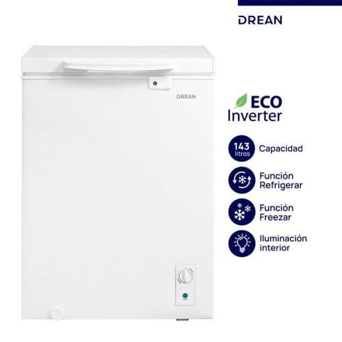 Freezer Horizontal 143Lts Drean FHDR143CB Blanco