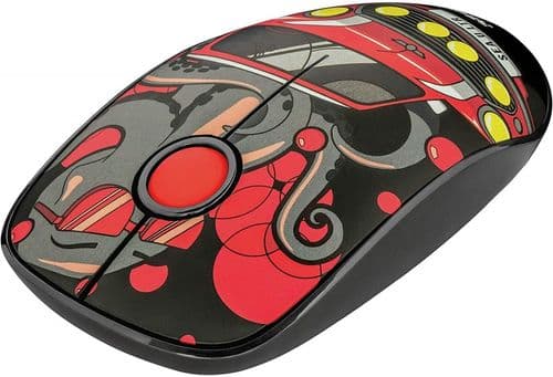 Mouse Trust Sketch Silent Wireless Red