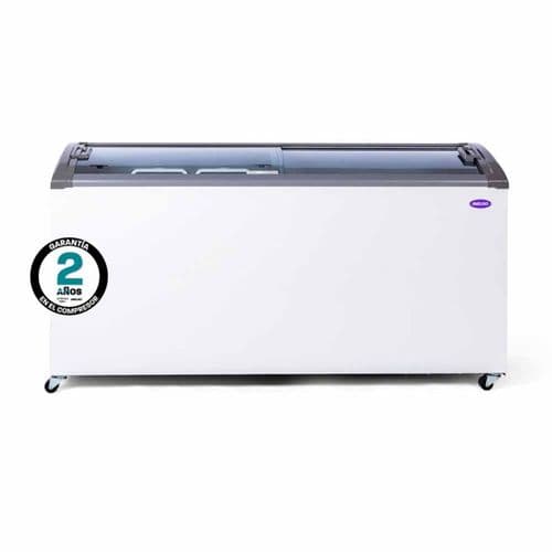 Freezer Horizontal Inelro 455Lts FIH-550 PI Plus T/Vidrio Gris