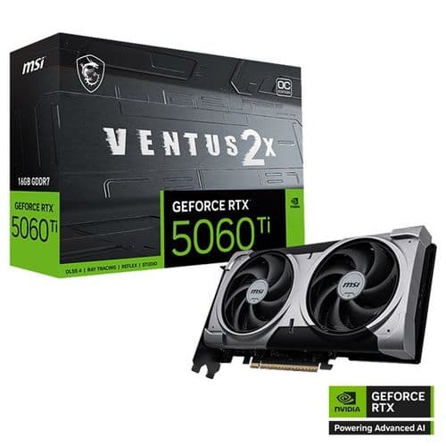 Placa De Video Geforce Rtx 5060 Ti 16gb Msi Ventus 2x Oc Plus