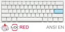 Teclado Gamer Ducky One 2 Mini Pure White Rgb Version  Gaming Cherry Mx Red Double Shot Pbt Mecanico thumbnail