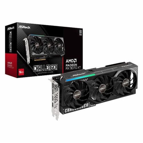 Placa De Video Radeon Rx 9070 Xt 16gb Asrock Challenger