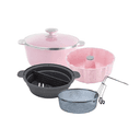 Essen Cacerola 24cm, Savarin 24cm, Vaporizador 18/28cm Y Cestillo Freidor Colgante thumbnail