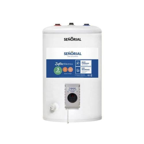 Termotanque Eléctrico 50Lts Señorial TESZP-65 Colgar C/Superior