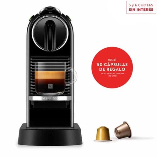 Cafetera Nespresso CitiZ Black D113-AR-BK-NE2 Negro
