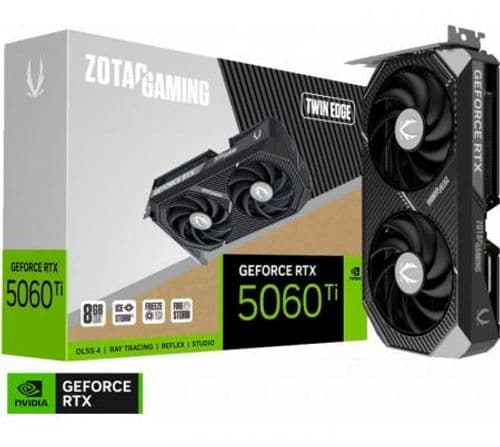 Placa de video Zotac GeForce RTX 5060 Ti 8GB GDDR7 Twin Edge