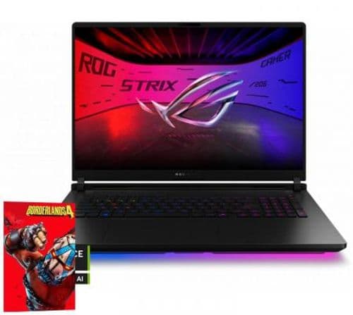Notebook ASUS ROG Strix SCAR 18 18" Intel Core Ultra 9 275HX 32GB DDR5 SSD 2TB RTX 5080 2.5K 240Hz Win11 G835LW-SA024W
