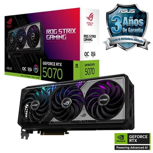 Placa De Video Geforce Rtx 5070 12gb Asus Rog Strix Gaming Oc Edition