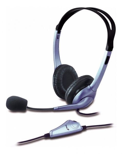 Auricular + Mic Headset Genius Hs-04s Dual Plug