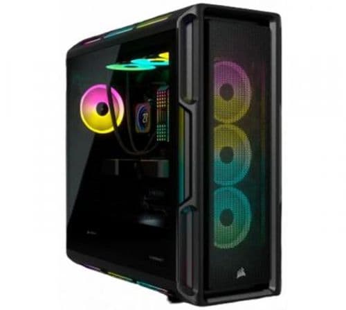 Gabinete Corsair ICUE 5000T RGB Black 3x120mm LL120 ARGB Fans + HUB
