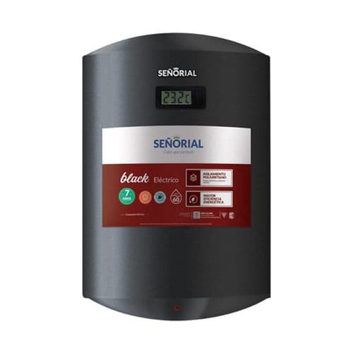 Termotanque Eléctrico 57Lts Señorial TSBE-60 Family Black Colgar C/Inferior