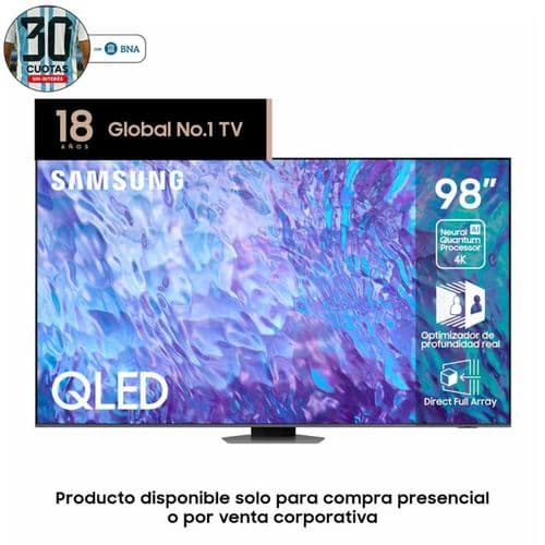 Smart TV 98" Samsung QLED 4K QN98Q80CAGCZBB