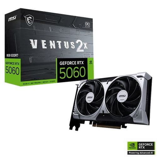 Placa De Video Geforce Rtx 5060 8gb Msi Ventus 2x Oc