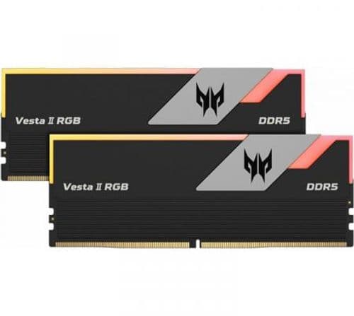 Memoria Predator DDR5 64GB (2x32GB) 6400MHz Vesta II RGB Black CL32 by Acer AMD EXPO / INTEL XMP 3.0