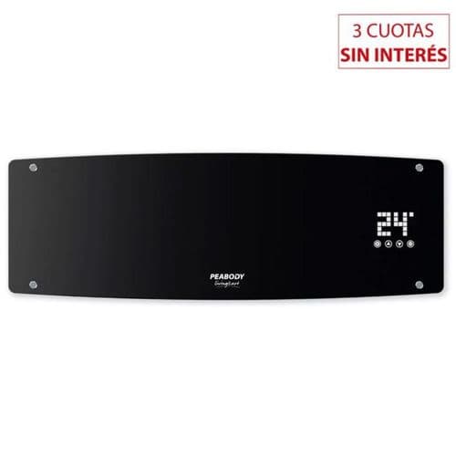 Caloventor de Pared Curvo Peabody PE-CV20N Tipo Split 2000W Negro