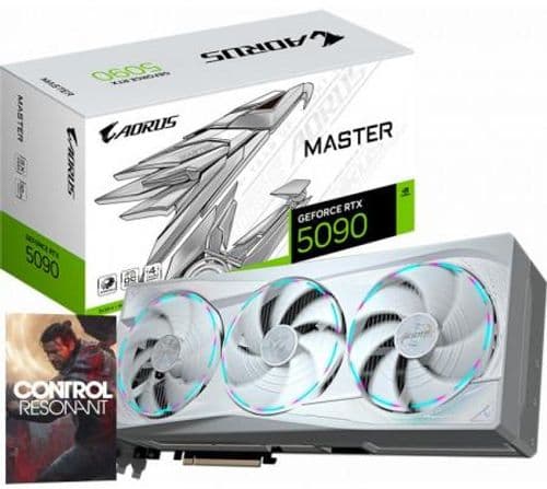 Placa de Video Gigabyte AORUS GeForce RTX 5090 32GB GDDR7 MASTER ICE