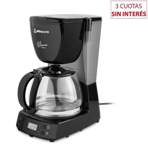 Cafetera Automática 12 pocillos Ultracomb CA-2205 C/Timer Negro