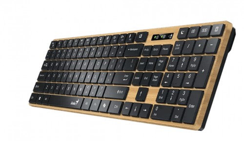 Teclado Wireless Genius Slimstar 7250bt Ai Pine Wood