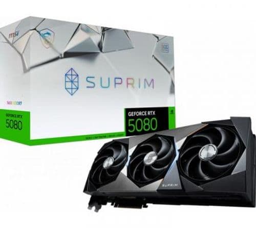 Placa de Video MSI GeForce RTX 5080 16GB GDDR7 SUPRIM SOC