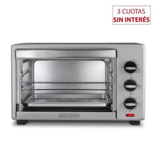 Horno Eléctrico 30Lts Black & Decker TO3000-AR Silver