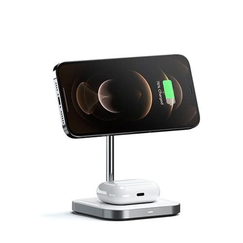Cargador Magnetico Wireless 2 en 1 Satechi USB-C