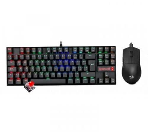 Combo Redragon S145 Teclado Mecanico Kumara K552 RGB Outemu RED + Mouse Redragon M724 Black