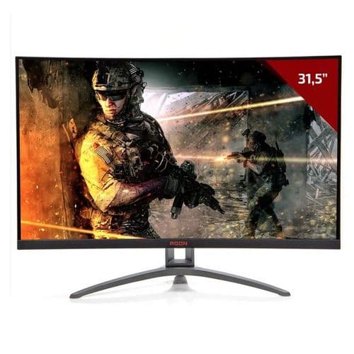 Monitor Gamer Curvo 32" Aoc Ag323fcxe Fhd 165hz Vga Dp Hdmi