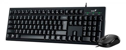 Teclado + Mouse Combo Usb Genius Km-100se Black Sp