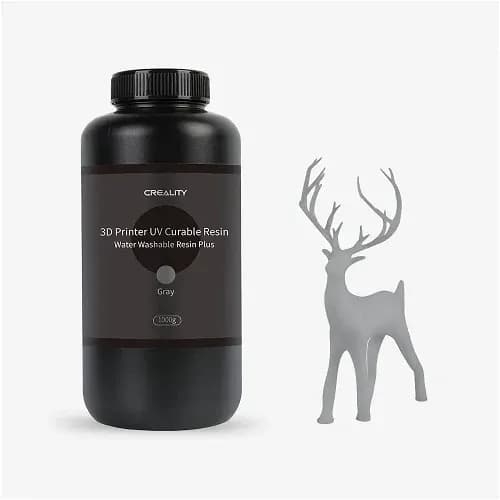 Resina Creality Lavable Agua Pote Plastico 500g Gris