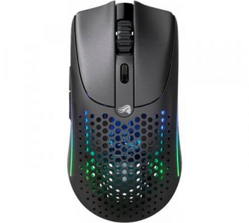 Mouse Glorious Model O 2 Wireless 2.4Ghz Bluetooth 5.2 Matte Black 26K DPI RGB 68gr 110Hs