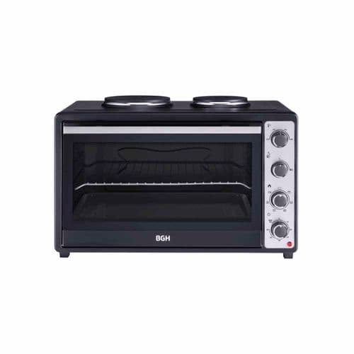 Horno Eléctrico 65Lts BGH BHE64M25AN C/Anafe Negro