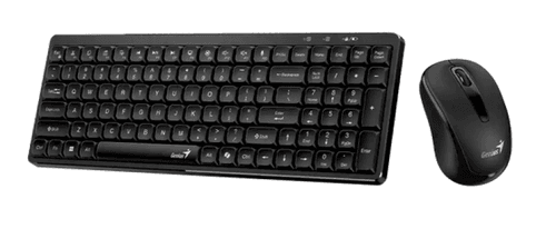 Teclado + Mouse Wireless Genius Luxemate Q8100 Black