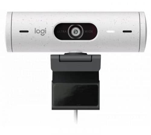 Webcam Logitech Brio 500 White FHD Rightlight 4K HDR 1080p/30fps 720/60fps