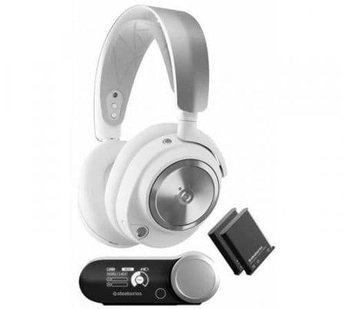 Auriculares SteelSeries Arctis Nova PRO Dualconnect Wireless 2.4Ghz Bluetooth White Infinity Power System 44Hs - OUTLET