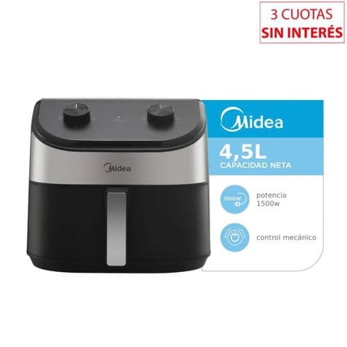 Freidora sin Aceite Mecánica 4.5Lts Midea AF-MW45BAR1 Negro