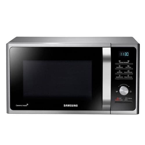Microondas 28Lts Samsung MG28F3K3TAS Digital Cerámico C/Grill Plata