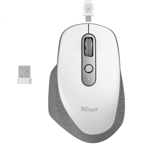 Mouse Trust Ozaa Rechargeable White