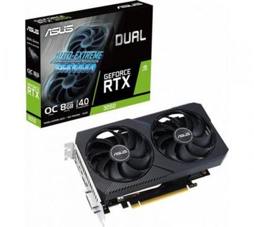 Placa de Video ASUS Dual GeForce RTX 3050 8GB GDDR6 V2 OC