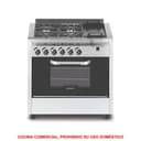 Cocina a Gas 78CM 4H + Plancha Usman Compact 4800 Industrial Inox thumbnail