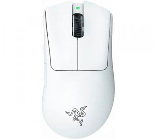 Mouse Razer DeathAdder V3 PRO Hypershift Wireless 2.4Ghz Focus PRO 30k White 90Hs (8Khz HyperPolling solo con Dongle)