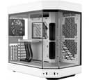 Gabinete HYTE Y60 Snow White Vidrio Templado 3x120mm Flow FE12 Fans Vertical GPU Mount Inc. Cable Riser PCIe 4x16 USB-C 3.2 thumbnail